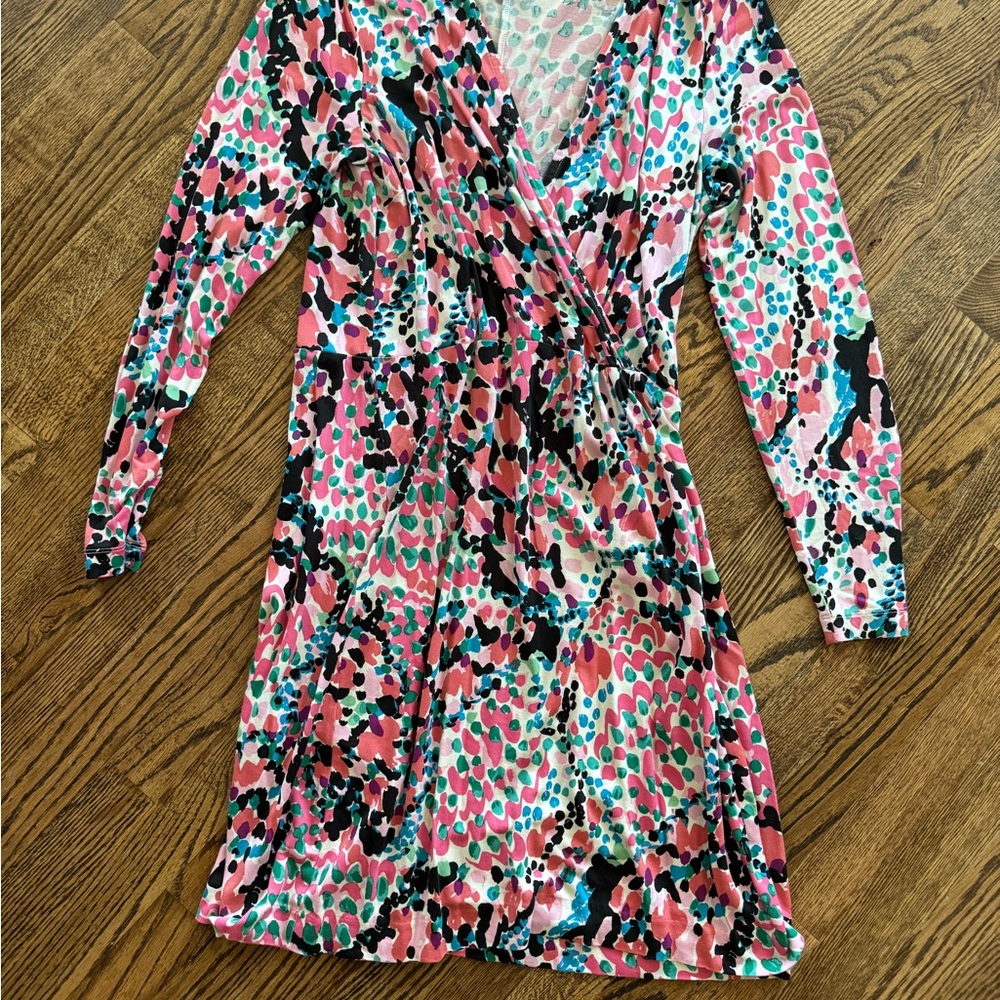 Lilly Pulitzer Sweet Nothings Faux Wrap Dress L